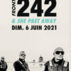 affiche FRONT 242 & SHE PAST AWAY