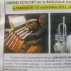 affiche Concert Orgues Trompette - Basilique Notre-Dame - Journées du Patrimoine 2022