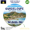 affiche Soirée Guadeloupe pour les étudiants